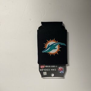 NFL Black Can Cooler with Team Logo